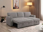 3 seater Grey Pullout Sofa bed