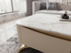 Modern Nesting Sintered Stone/Marble Coffee Table Set
