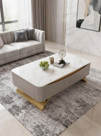 Modern Nesting Sintered Stone/Marble Coffee Table Set