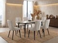 Stone 6-Seater Dining Table Set – Heat-Resistant Top with 6 Chairs