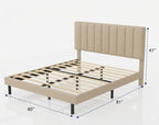 Modern Charcoal Minimalist Bed