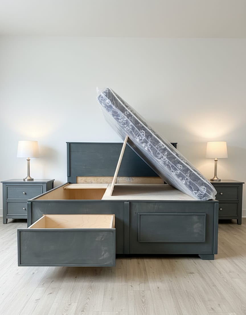 Multi-Storage Bed