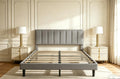 Modern Charcoal Minimalist Bed