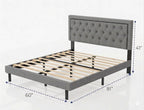 Tufted Headboard Platform Bed