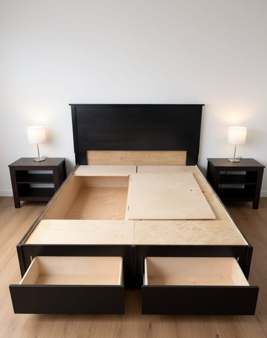 Multi-Storage Bed