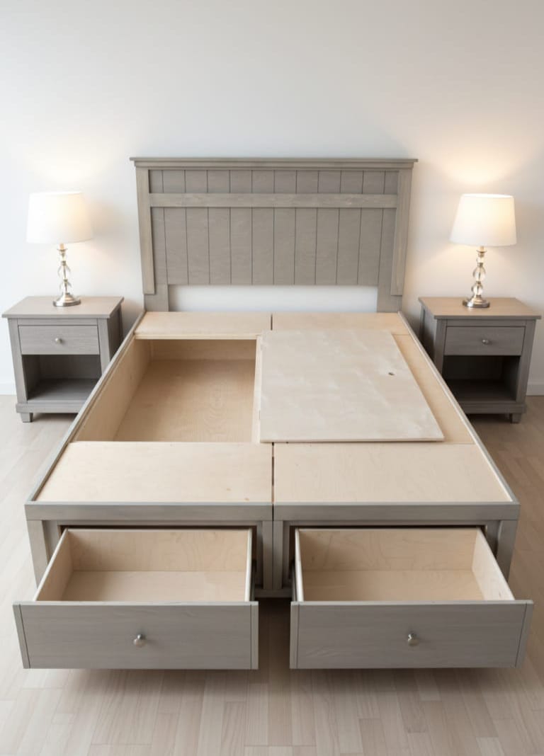 Multi-Storage Bed