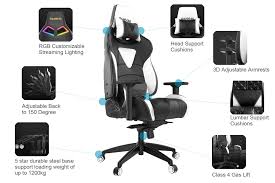 Achilles Pro Series Ergonomic Gaming Chair with Footrest & Lumbar Support