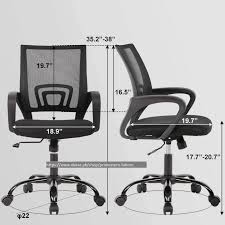Ergo-Mesh Mid-Back Office Chair with Built-in Lumbar Support