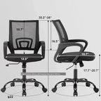 Ergo-Mesh Mid-Back Office Chair with Built-in Lumbar Support